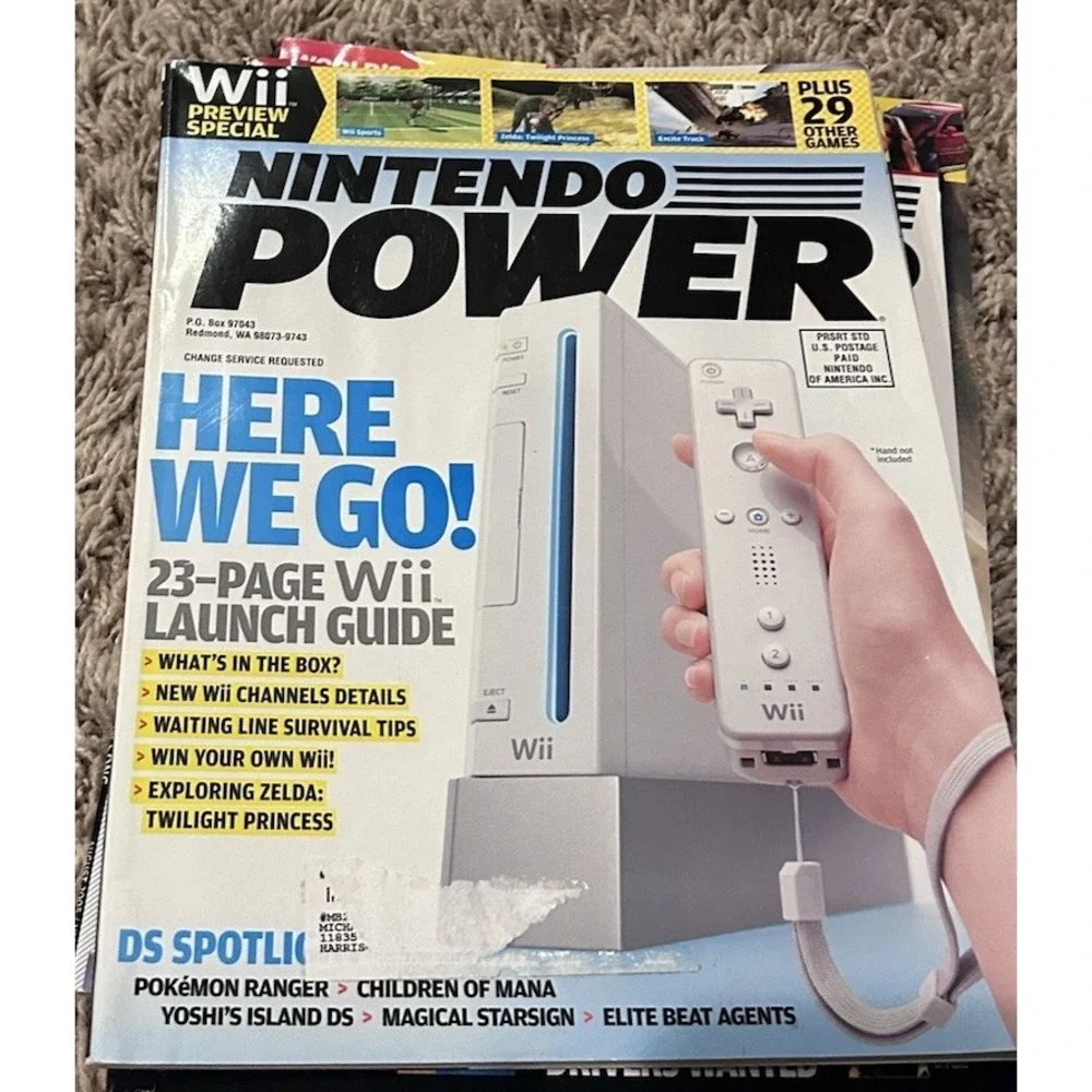 Lot Of‎ 5 Nintendo Power Magazines VTG 2006-2007